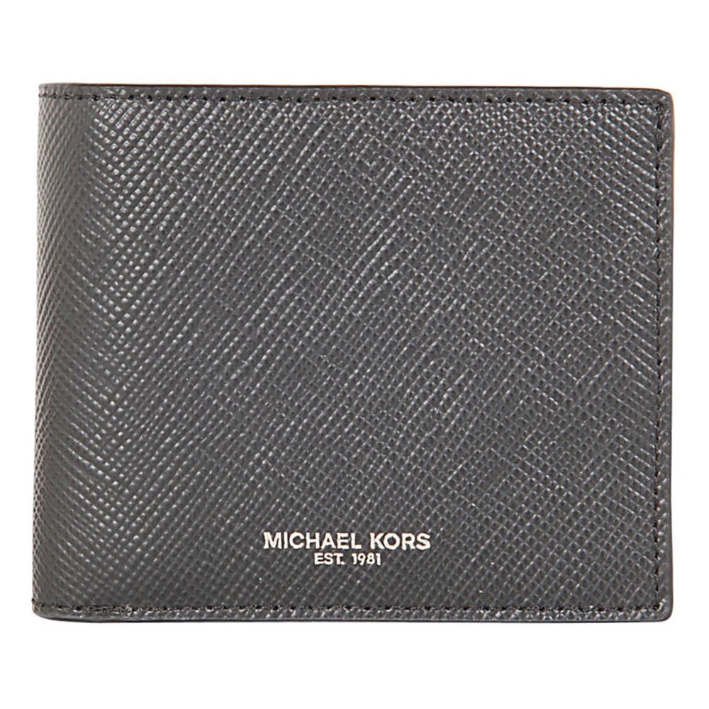 Michael Kors Logo Printed Bi-Fold Wallet Gray